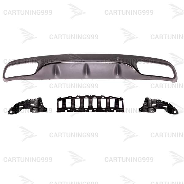 Диффузор 63 AMG Mercedes C-klasse W205 Coupe черный