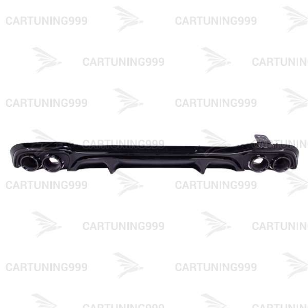 Диффузор с насадками 53 AMG Mercedes E-klasse W213 черный рестайлинг