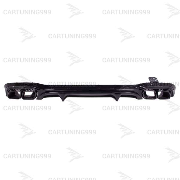 Диффузор с насадками 63 AMG Mercedes E-klasse W213 черный